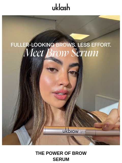 uklash newsletter: Want fuller-looking brows? Start here 🤍
