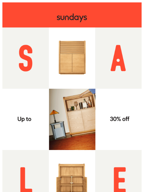 sundays-company newsletter: LABOR DAY SALE: Up to 30% off is almost over
