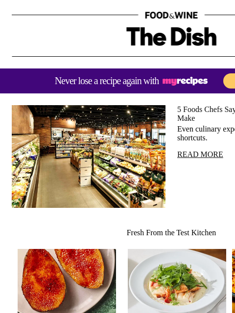 foodandwine newsletter: 5 Foods Chefs Say You Should Always Buy, Not Make