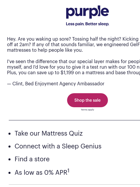 purple newsletter: Can I ask you something?