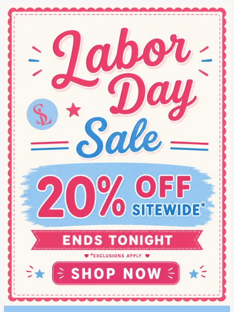 spearmintlove newsletter: ⏰ Ends Tonight: 20% Off Sitewide!*