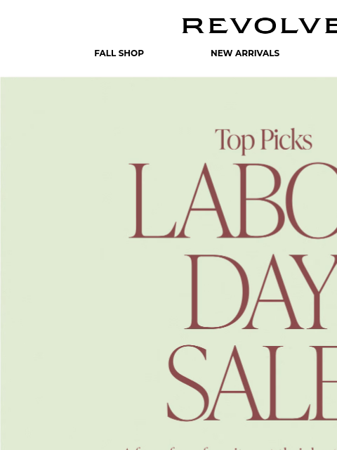 revolve newsletter: What To Buy From The Labor Day Sale