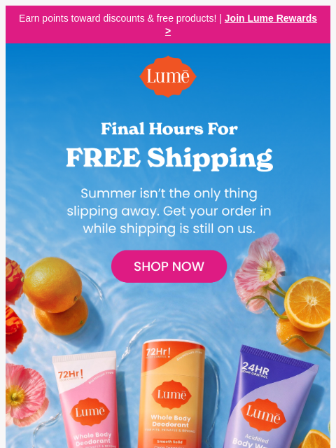 lumedeodorant newsletter: 🚧 Last Chance Labor Day Offer 🚧