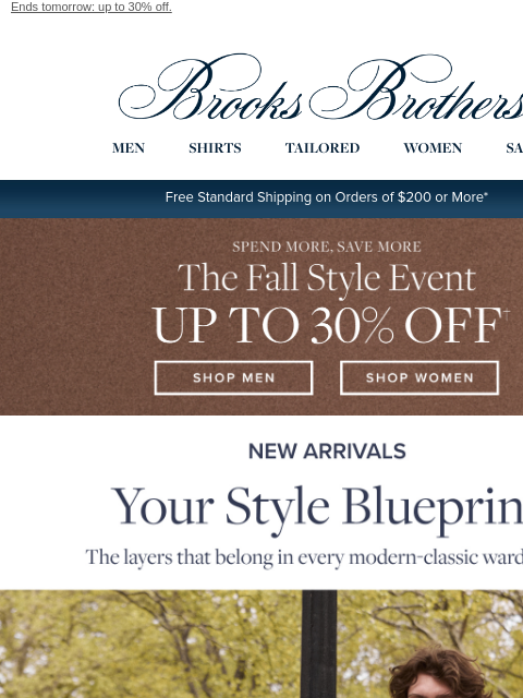 brooksbrothers newsletter: The new fall dress code