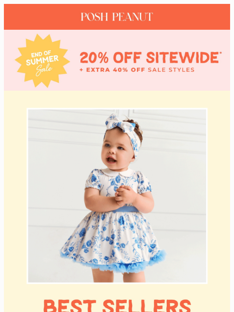 poshpeanut newsletter: ❣️ LAST CHANCE FOR 20% OFF*❣️