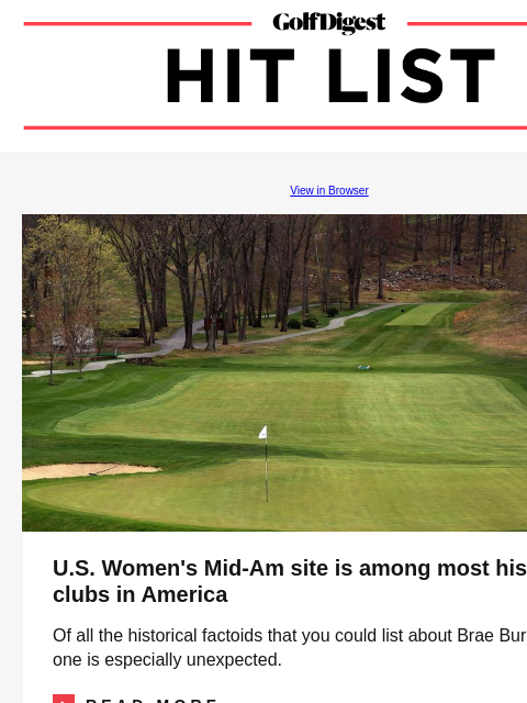 US Women's Mid-Am site a historic one GolfDigest View in Browser Brae Burn US Women's Mid-Am site is among most historical clubs in America Of all the historical factoids that you could list