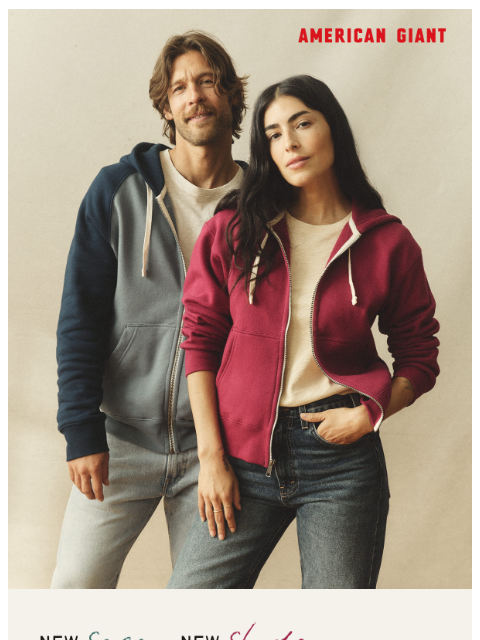 american-giant newsletter: Fresh Fall Shades for the Midweight Full Zip