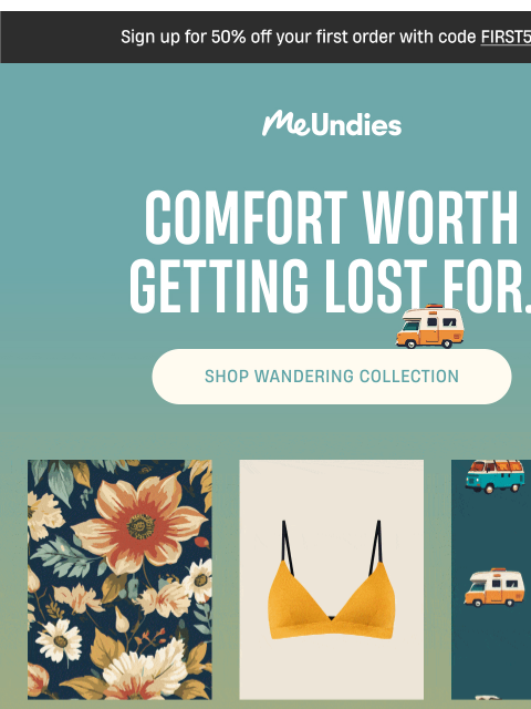 meundies newsletter: New drops for your wild side 🌼✨