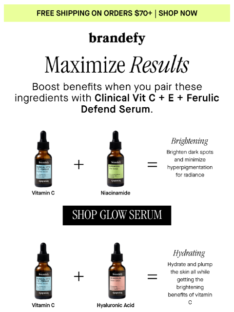 brandefyskin newsletter: Want to maximize your results?