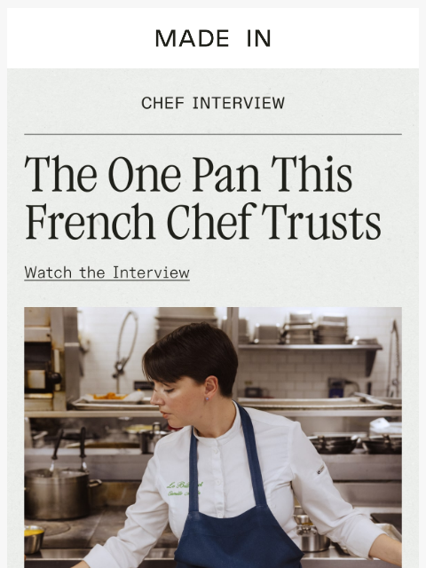 madeincookware newsletter: The Pan Chef Martin Can’t Cook Without