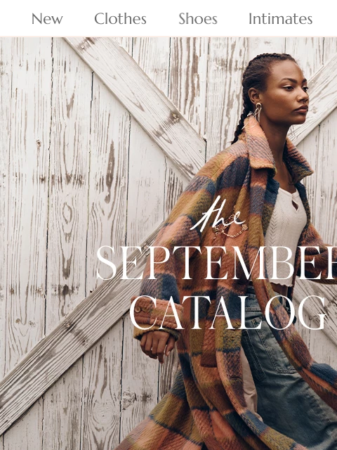 freepeople newsletter: New Drop: The September Catalog