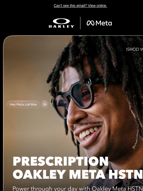 oakley newsletter: Prescription Performance AI Glasses