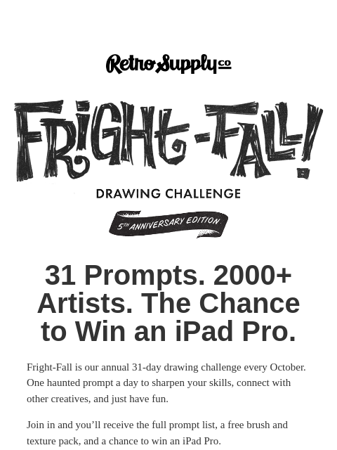 retrosupply newsletter: Something spooky’s coming this October...