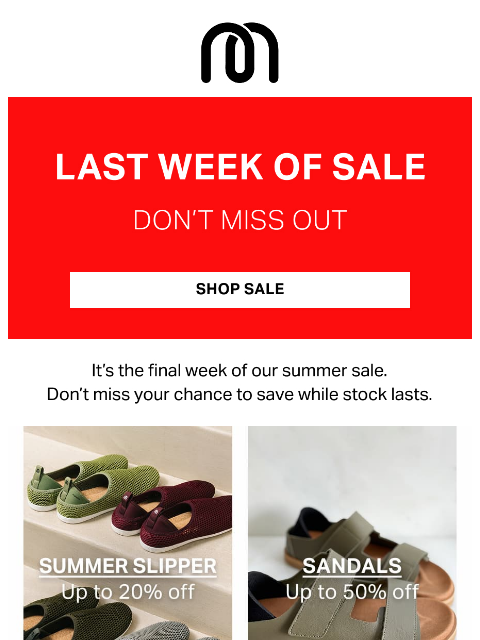 mahabis newsletter: Final week of our summer sale