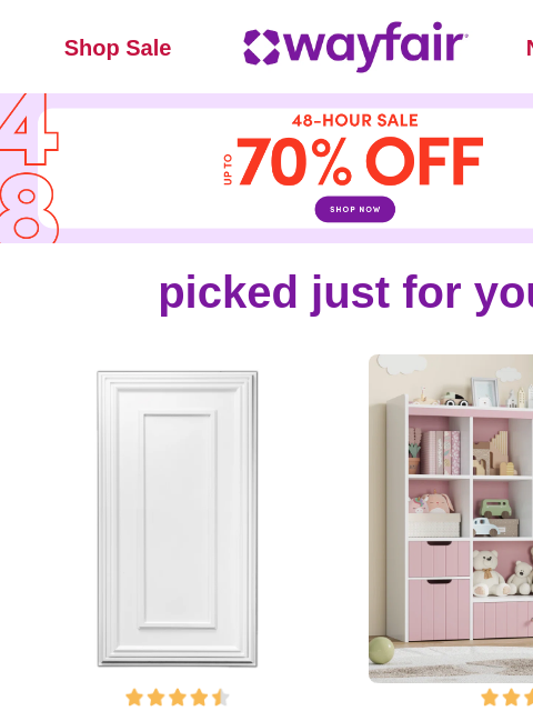 wayfair newsletter: CEILING TILES📣 Just dropped: 48-HOUR SALE 📣