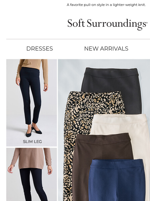 softsurroundings newsletter: NEW AnyWear Ponte Pants