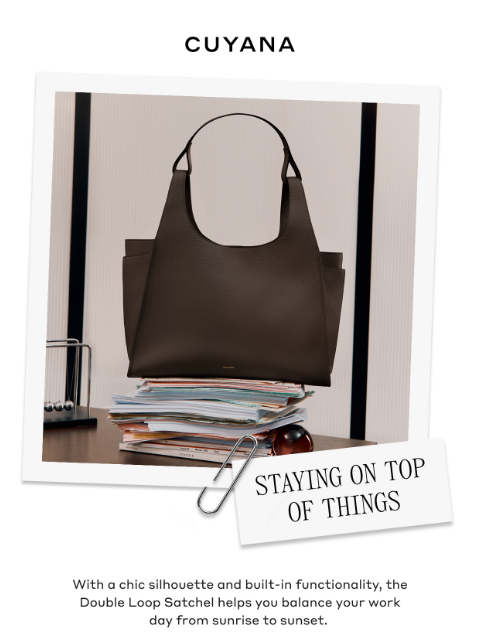 cuyana newsletter: New in Mocha and Forest