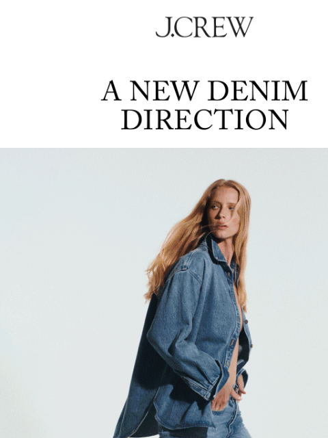 jcrew newsletter: Lighten up your fall denim