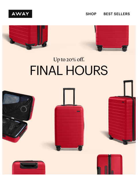 awaytravel newsletter: Last call: Up to 20% off our icons