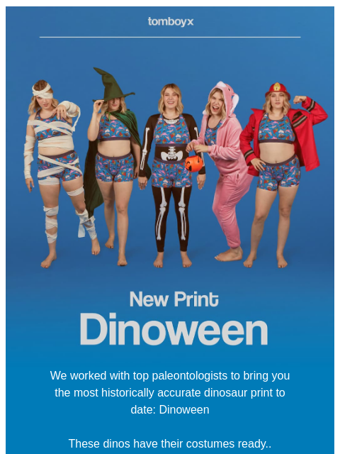 tomboyx newsletter: Halloween Dinos 🎃🦖