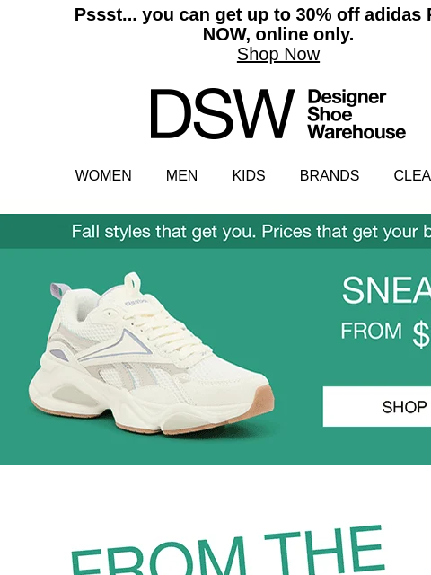 dsw newsletter: New fall faves are on the way