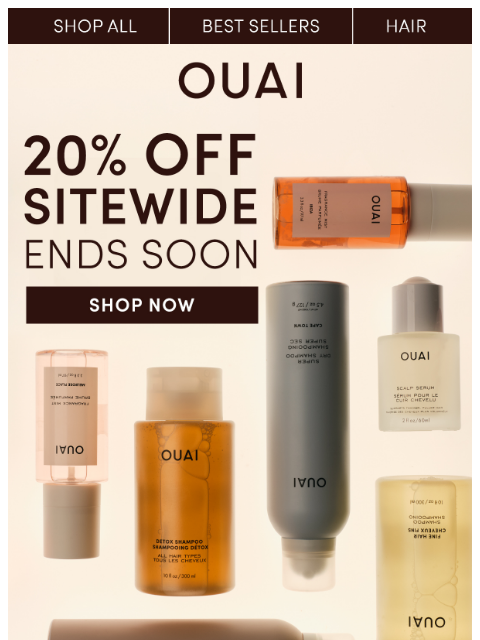theouai newsletter: ⏰ 20% off won't be here forever ⏰