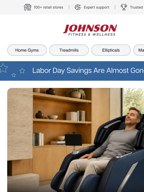johnsonfit newsletter: ⏰ Ends Soon: Free Delivery + Assembly