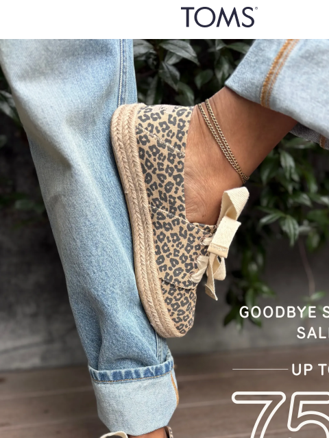 toms newsletter: Prints: Up to 75% Off