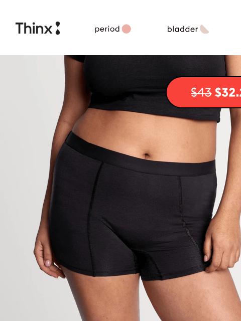 shethinx newsletter: 😲 25% off overnight styles