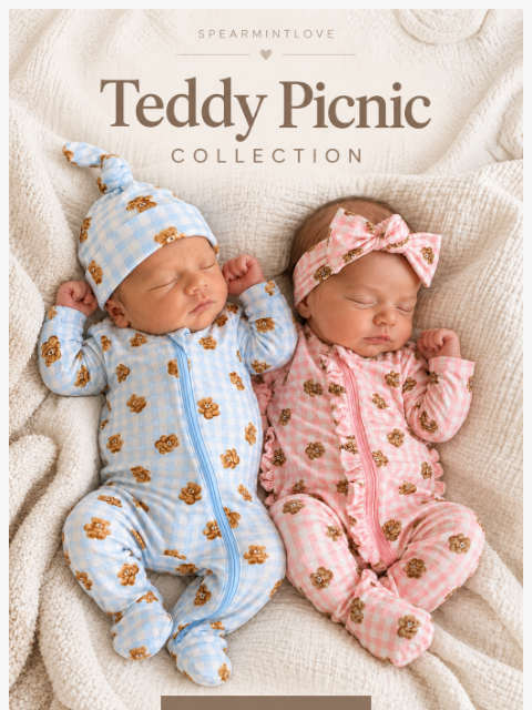 spearmintlove newsletter: 🧸 NEW: Teddy Picnic Collection