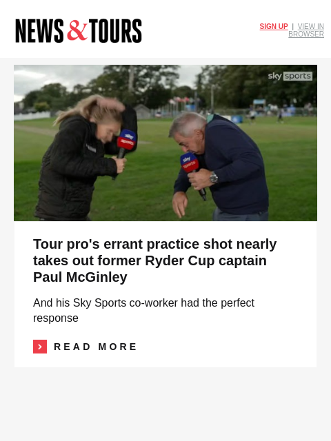 golfdigest newsletter: Bryson reveals his favorite hole in the world