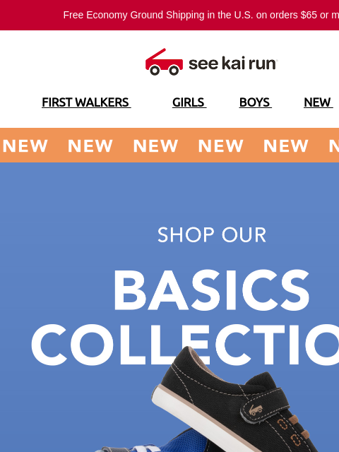 seekairun newsletter: Adorable. Affordable. New Basics Are Here!