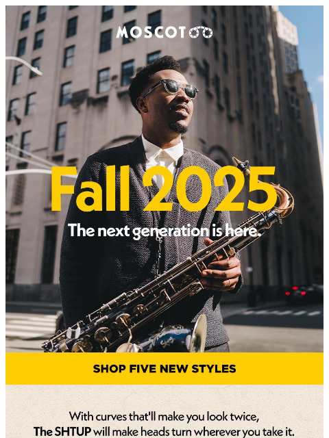 moscot newsletter: 5 NEW Styles!