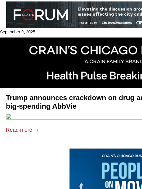 crainalerts newsletter: Trump signals crackdown on drugs ads