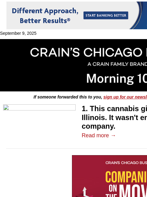 crainalerts newsletter: Inside a cannabis giant's downfall