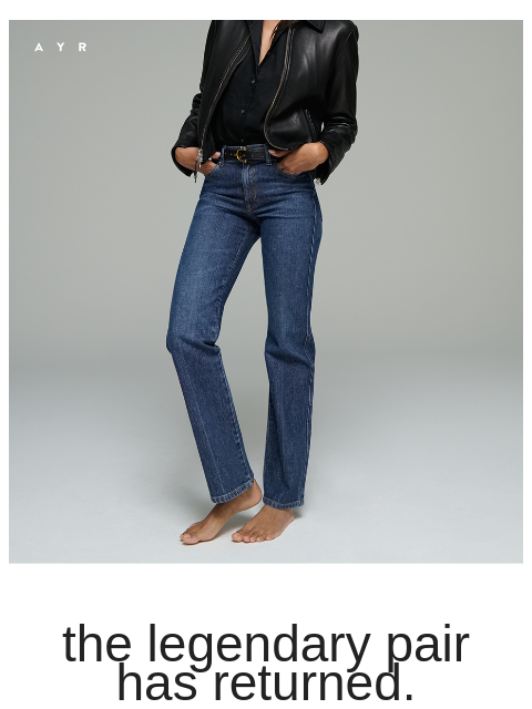 ayr newsletter: the sold-out jean