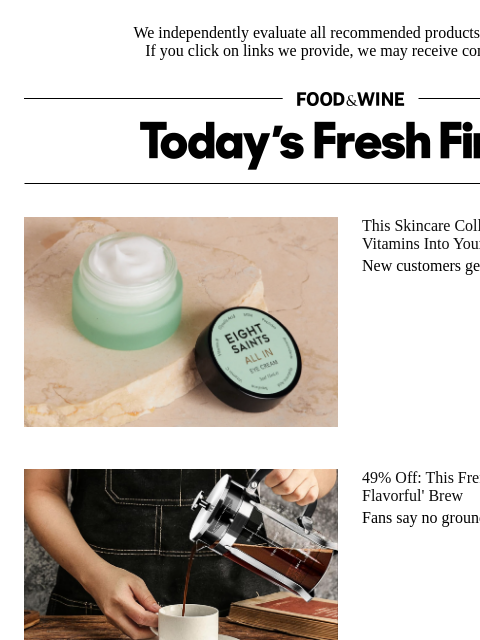 foodandwine newsletter: Achieve a 'Rich and Flavorful' Brew With This Near...