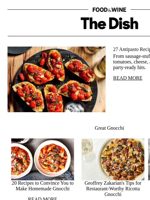 foodandwine newsletter: 27 Antipasto Recipes That Steal the Show