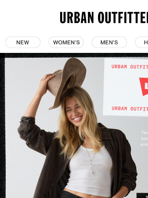 urbanoutfitters newsletter: on rotation at UO: LEVI’S®
