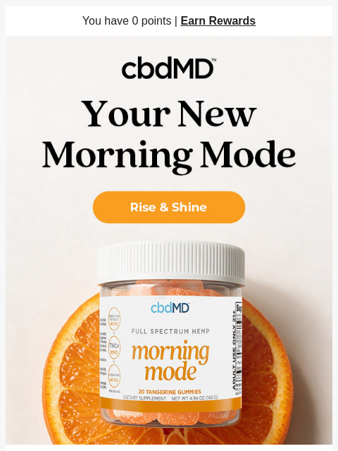 cbdmd newsletter: Hate mornings? This is for you.