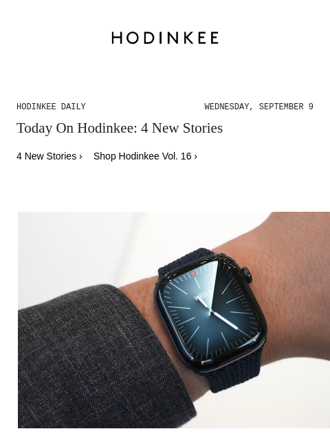 hodinkee newsletter: Hodinkee Daily | 09/09/2026