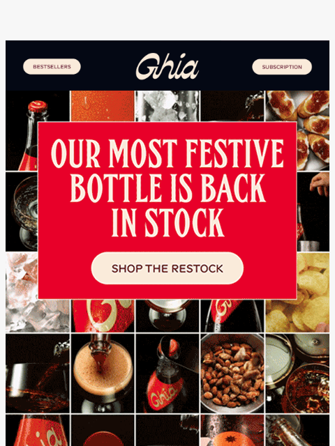 drinkghia newsletter: LE FIZZ IS BACK 🍾