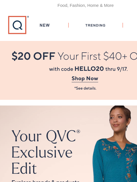 qvcemail newsletter: Only at Q! Discover Exclusives