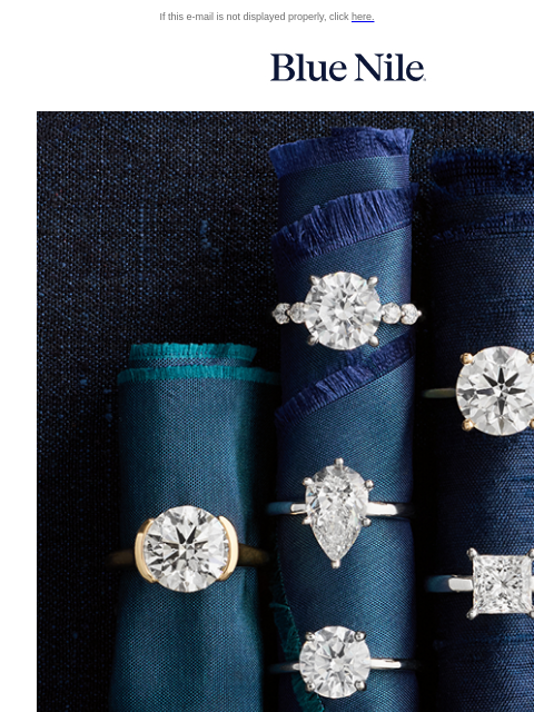 bluenile newsletter: Made For You: Select Engagement Settings Up to 25%...