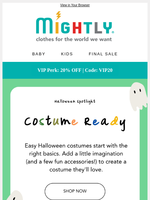 mightly newsletter: Let’s Play Dress-Up🎃