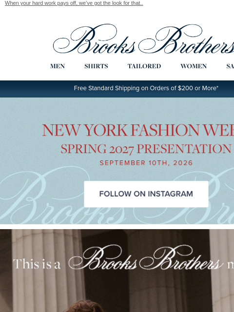 brooksbrothers newsletter: THE suit for your big moment