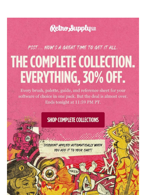 retrosupply newsletter: Every Analog Tool We've Ever Made. 30% Off.