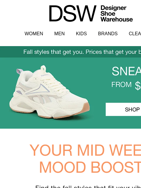 dsw newsletter: The sneakers you *NEED*, from $59.99
