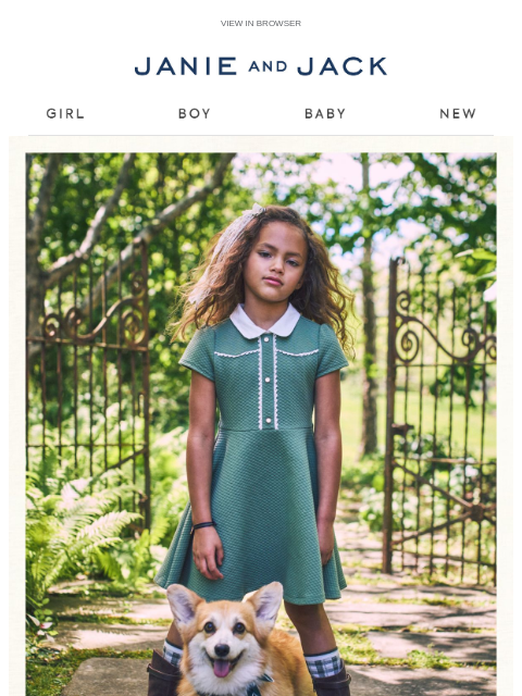 janieandjack newsletter: Trending dresses in our favorite color
