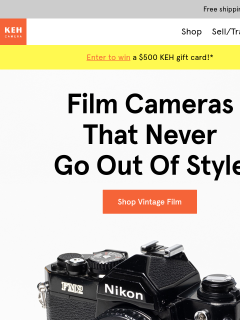 keh newsletter: Curious about shooting film?